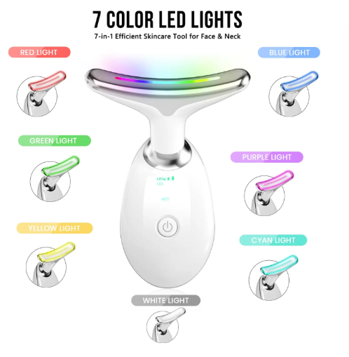 7-Colour LED Portable Neck And Facial Massager
