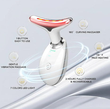 7-Colour LED Portable Neck And Facial Massager