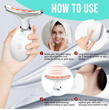 7-Colour LED Portable Neck And Facial Massager